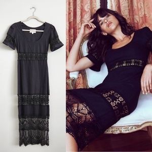 Stone Cold Fox Dryden Linen Midi Dress - Size 1 / Size S